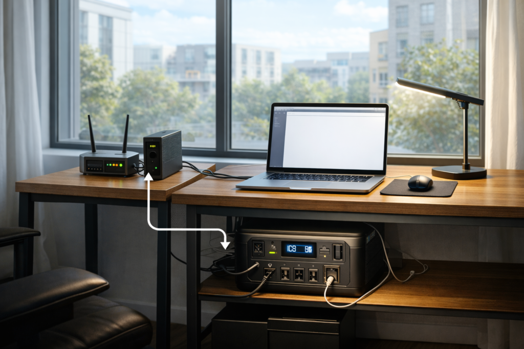 backup power setup for remote work apartment